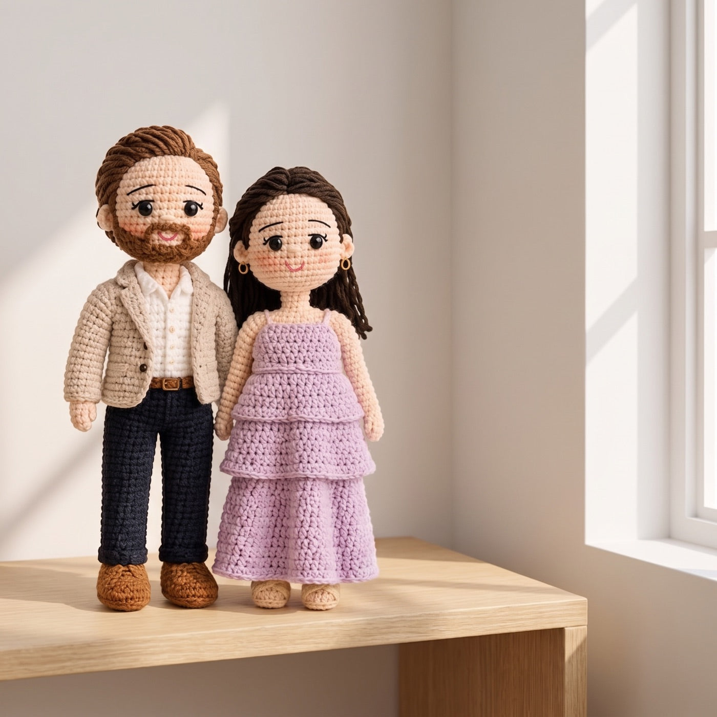 Couple Portrait Dolls — Custom Amigurumi Crochet Pattern